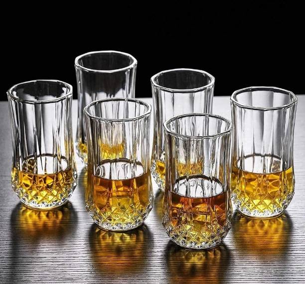 DHANSAL (Pack of 6) 6PC (KB049-1) Glass Set Water/Juice Glass