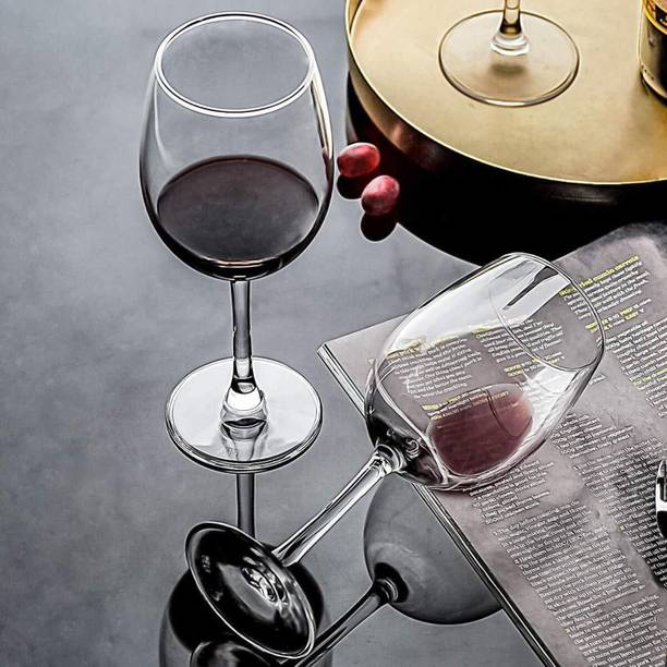 Red-Rubby (Pack of 2) European Style Crystal Clear 310 ml Red Wine and White Wine-160 Glass Set Wine Glass