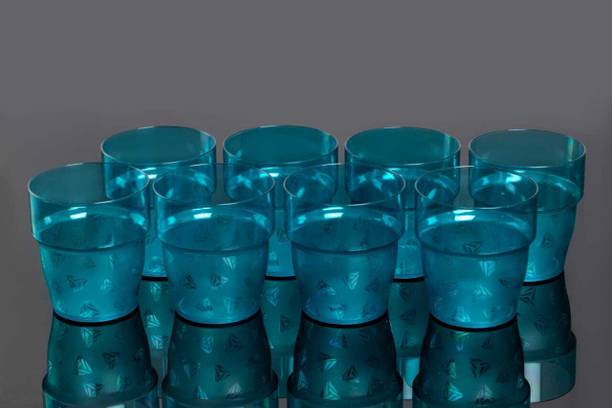 Finner (Pack of 8) Premium Glass Tumblers Set - 8-Piece Elegant Water & Juice Glasses Glass Set Water/Juice Glass