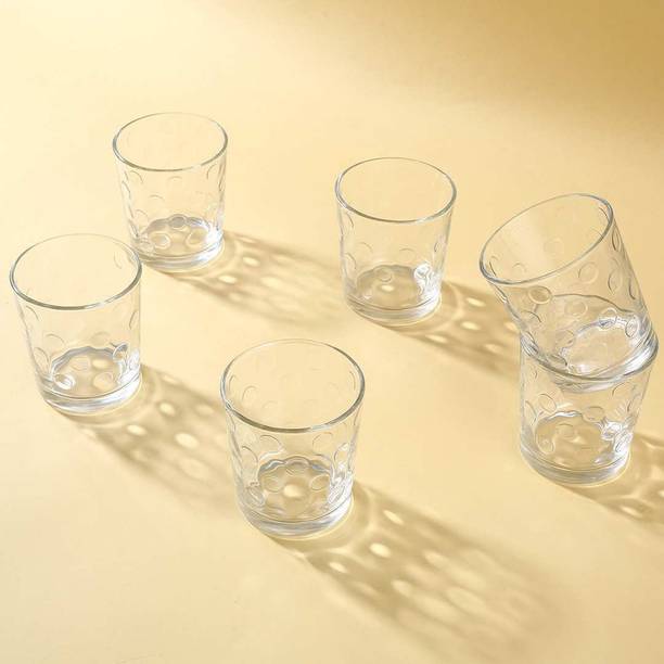 WONDERCHEF (Pack of 6) Modena Cube Glass Whisky Glass