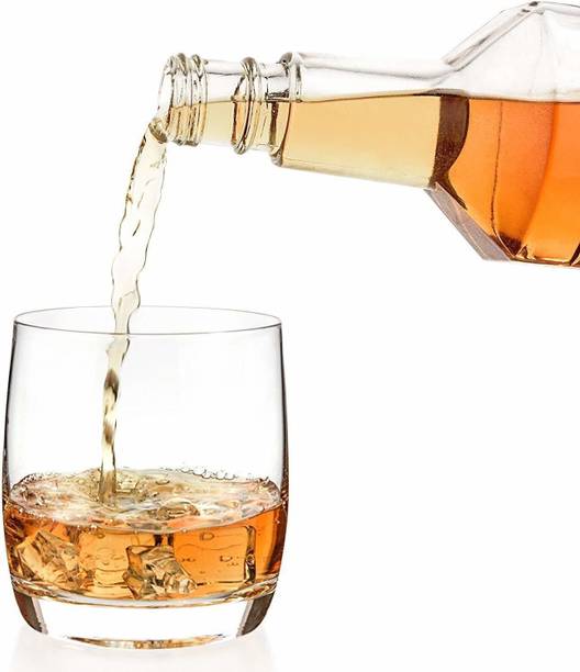 Vitrely Whiskey Glasses Set of 1, 300 ML Glass Set Whisky Glass