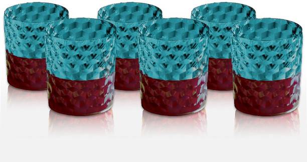 सेंट्रीकस PLASTIC WATER JUICE GLASS BLUE SET 6 ग्लास सेट