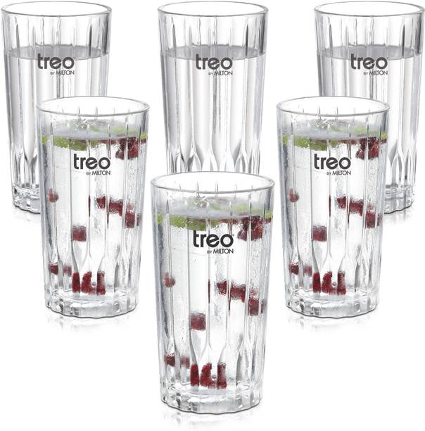 TREO (Pack of 6) CGWFFRT169ASSR0001 Glass Set Water/Juice Glass
