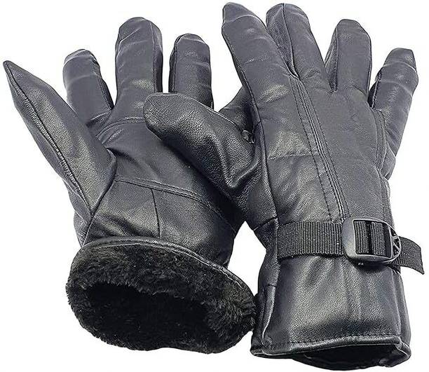 Andhira Hosiery Solid Winter Men Gloves