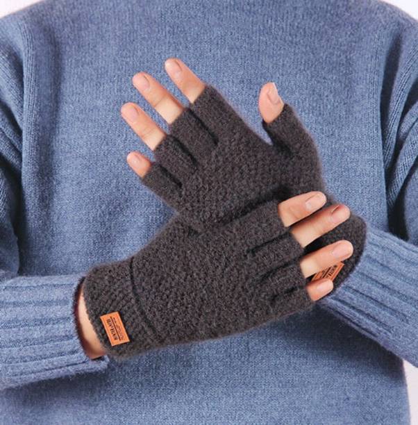 FRANKOPOLIS Solid Winter Men & Women Gloves