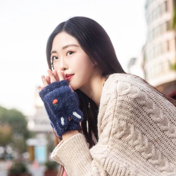 Highever Woven Winter Women Gloves