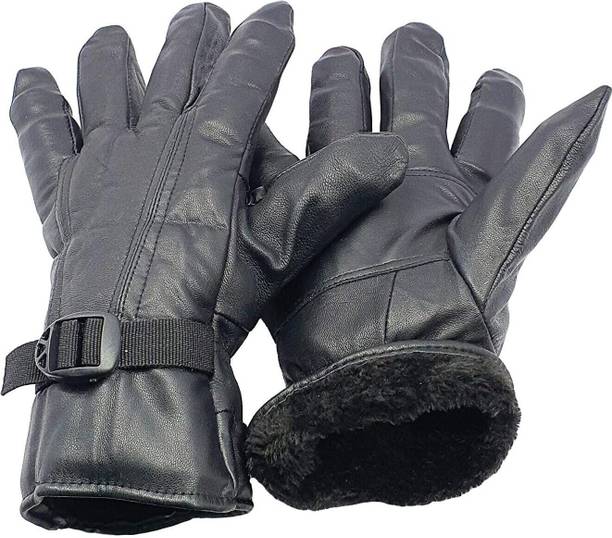 Yeahmom Solid, Self Design Winter Men Gloves