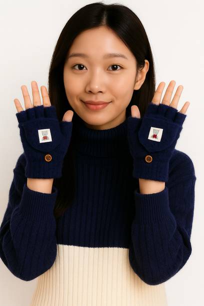 Luvre1 Self Design Winter Women Gloves