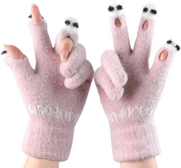 MAAGHI Solid Winter Men & Women Gloves