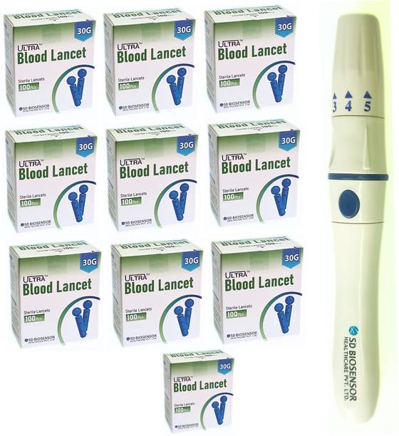 STANDARD SD Biosensor Sterile Round Blood Glucose Needle with Lancing Device Glucometer Lancets