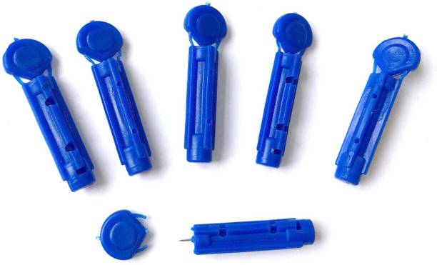 RCSP Round blood Glucometer Lancet 100 Pieces BLUE Glucometer Lancets