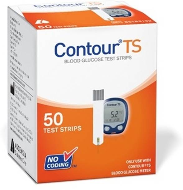 contour ts without Outer Box PAcking 50 Glucometer Strips