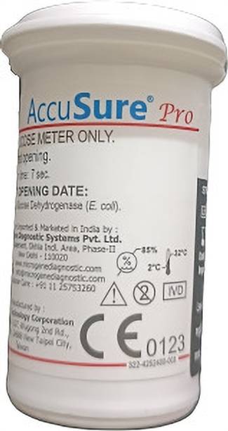 AccuSure Pro 50 Glucometer Strips