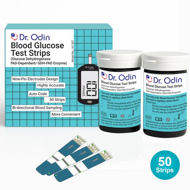 Dr. Odin AC-307 (GDH-FAD) Blood Glucose 50 Glucometer Strips