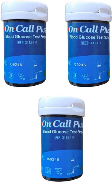 On Call Plus 150 strips long expiry 150 Glucometer Strips