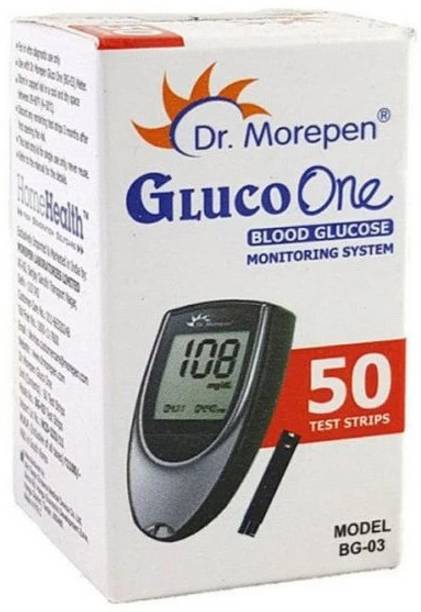 Dr. Morepen ONE BG-03 50 STRIP PACK OF 1 50 Glucometer Strips