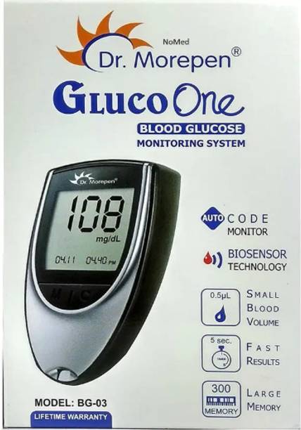 Dr. Morepen Dr M Glucometer 1 0 Glucometer Strips