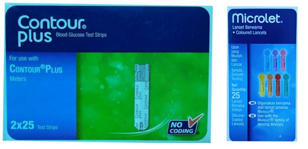 CONTOUR PLUS PLUS 50 Glucometer Strips