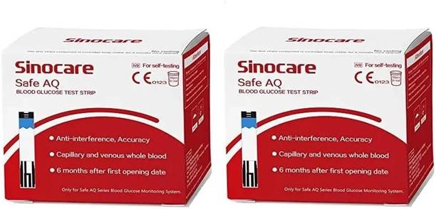 Sinocare Safe AQ (RED) 100 Glucometer Strips