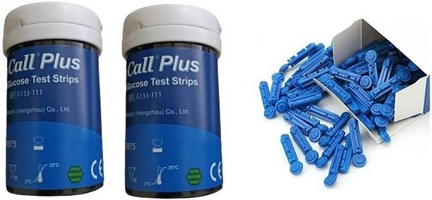 BB Healthy On Call Plus Strips(007) with 100 lancet/ 100 Glucometer Strips