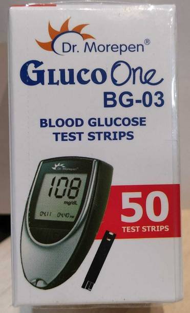 Dr. Morepen BG-03 50 STRIP PACK OF 1 50 Glucometer Strips