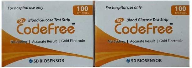 SD Codefree CODE FREE 200 Glucometer Strips