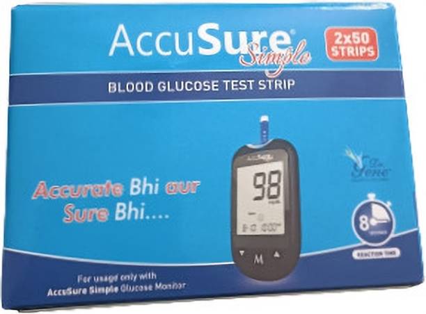 BB Healthy Accusure Simple 100 Glucometer Strips