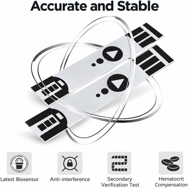 Gluneo Lite Blood glucose test strips (loose pack) 50 Glucometer Strips