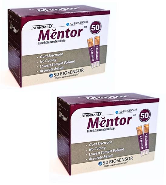 OROSTAN Sold ( STANDARD MENTOR ) Blood Glucose Test Strips (SD BIOSENSOR) - 100 Glucometer Strips
