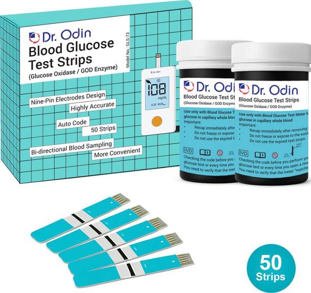Dr. Odin GLS-73 Blood Glucose Test strip (GOD) 50 Glucometer Strips