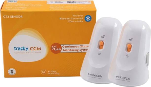 Tracky CGM Sensor For continuous glucose monitoring Pack of 2 Glucometer