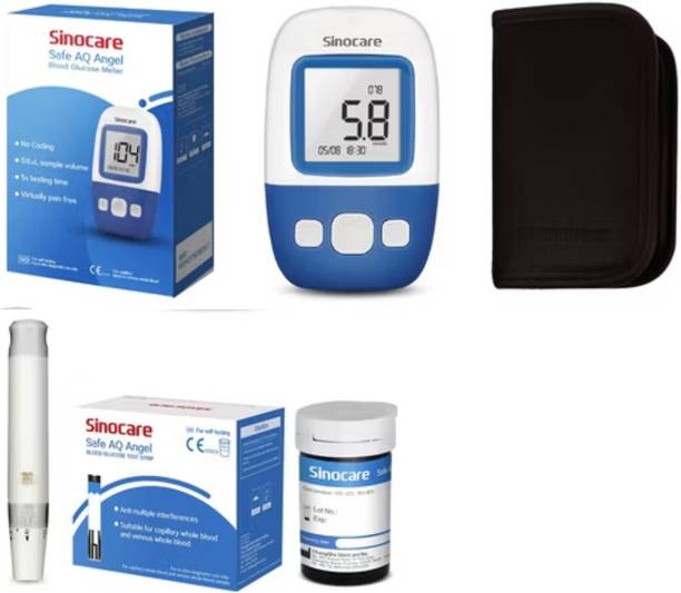 3S Sinocare Safe AQ Angel 25 strips with One Glucometer- Glucometer