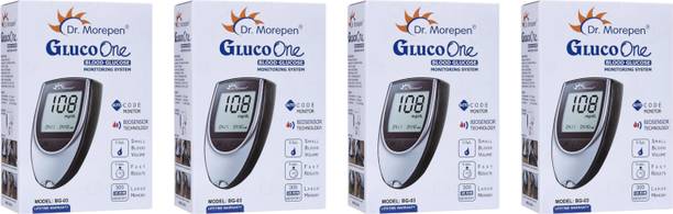 Dr. Morepen Gluco One BG 03 Meter (PACK OF 4) Without Strips Glucometer