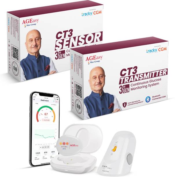 AGEasy CGM Senor & Transmitter- Continuous Glucose Tracking| Better Diabetes Management Glucometer