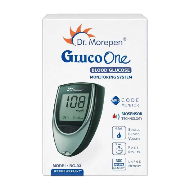 Dr. Morepen BG 03 Gluco One Glucose Monitoring Kit Only (Without Strips) Glucometer