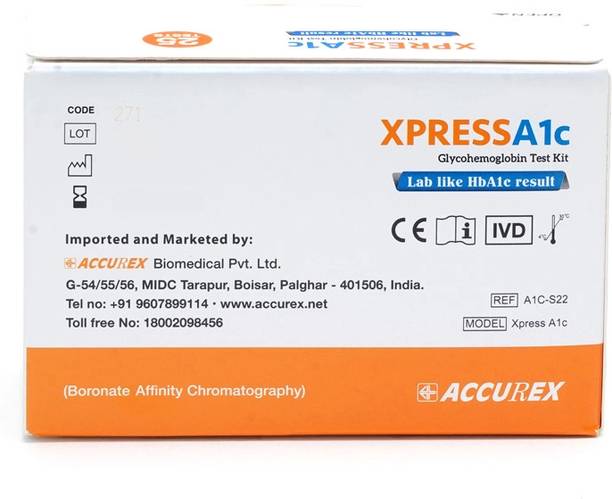 Xpress Gluco + Xpress A1c Strips (25 Strips) Glucometer