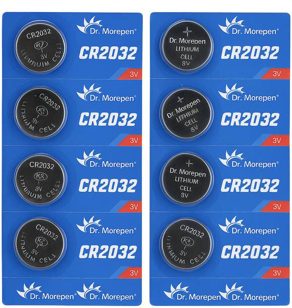 Dr. Morepen CR-2032 Lithium Cell For Dr Morepen BG03 Glucometer ( Pack of 10 ) Glucometer (Silver)