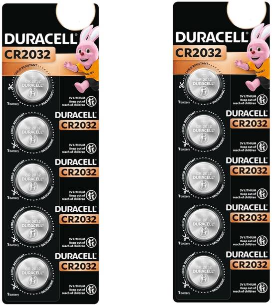 rsc healthcare DURACELL CR 2032 COIN CELL For All Glucometer keyfobs, Scales,(Pack of 10) Glucometer