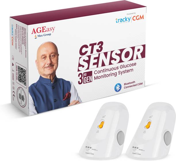AGEasy CGM Sensor - Continuous Glucose Tracking | Better Diabetes Management, Pack of 2 Glucometer