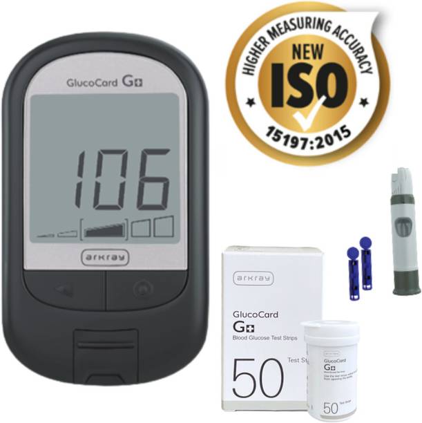 Arkray GlucoCard G+ Diabetes Kit – Accurate Readings, Auto Coding, Safe Strip Eject Glucometer