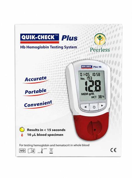 JMD QUICK CHECK Plus | Hb Hemoglobin Testing System | Accurate Portable Convenient Glucometer