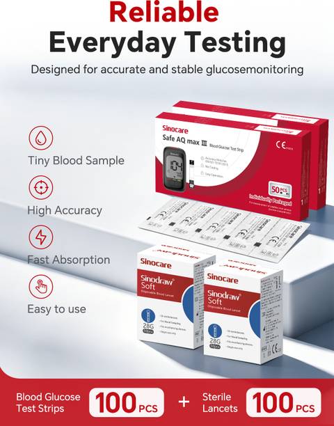 Sinocare Safe AQ Max III Glucometer