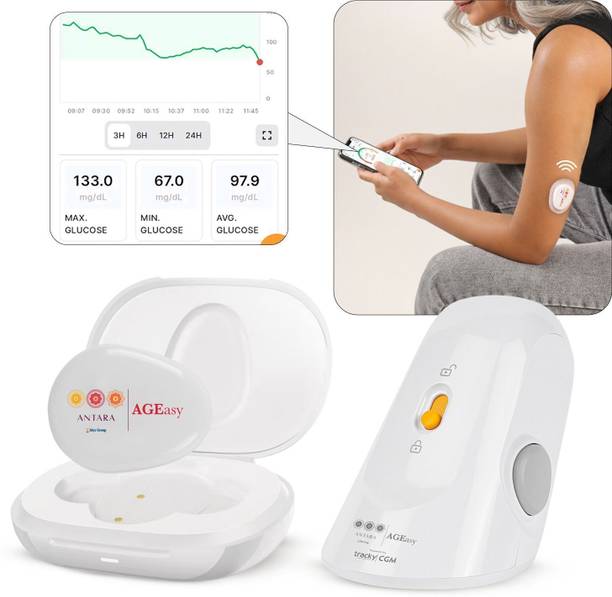 AGEasy CGM Senor & Transmitter- Continuous Glucose Tracking| Better Diabetes Management Glucometer