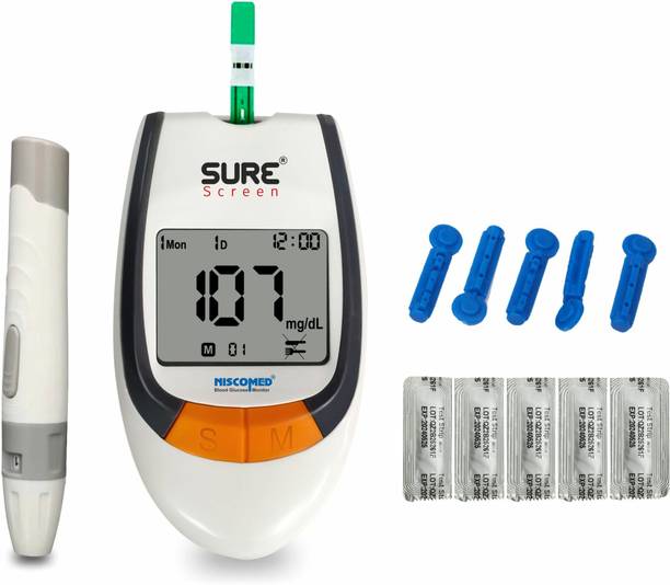 NISCOMED GLUCOMETER COMPLETE SET WITH 5 STRIPS Glucometer