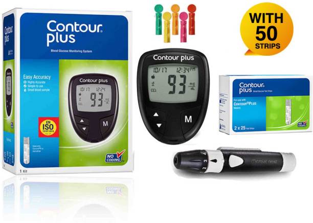 CONTOUR PLUS with 50 strips Glucometer