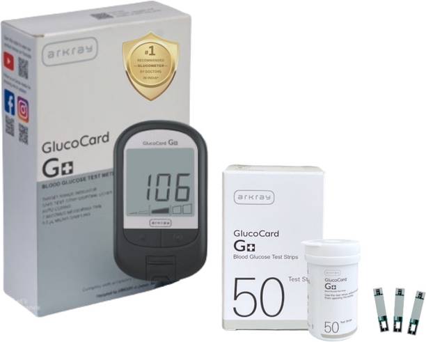 Arkray GlucoCard G+ Glucometer – 50 Strips, Individually Packed, Quick Results Glucometer