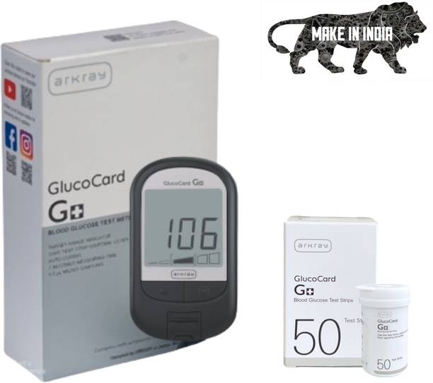 Arkray GlucoCard G+ Glucometer – Pre/Post Meal Flagging, Easy Strip Disposal Glucometer