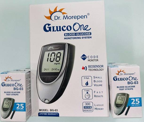 Dr. Morepen Meter With 2x25 Strips Glucometer