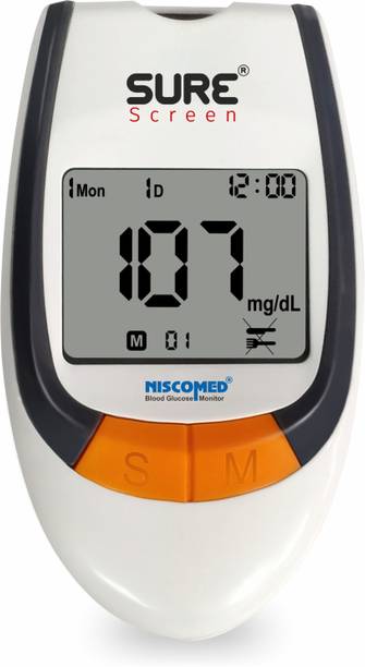 NISCOMED Sure screen Accurate Digital Glucose Blood Sugar Testing Machine with 20 Strips Glucometer