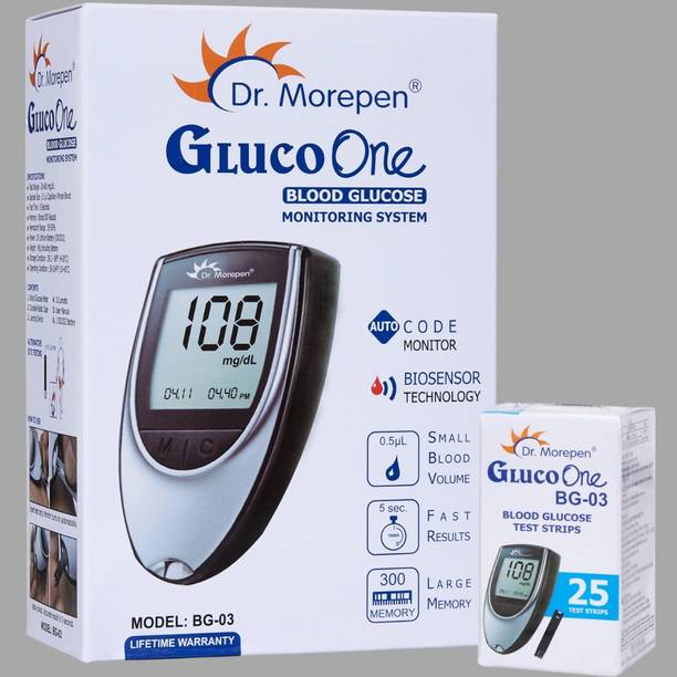 Dr. Morepen Digital Blood Sugar Testing Monitor Machine Glucometer